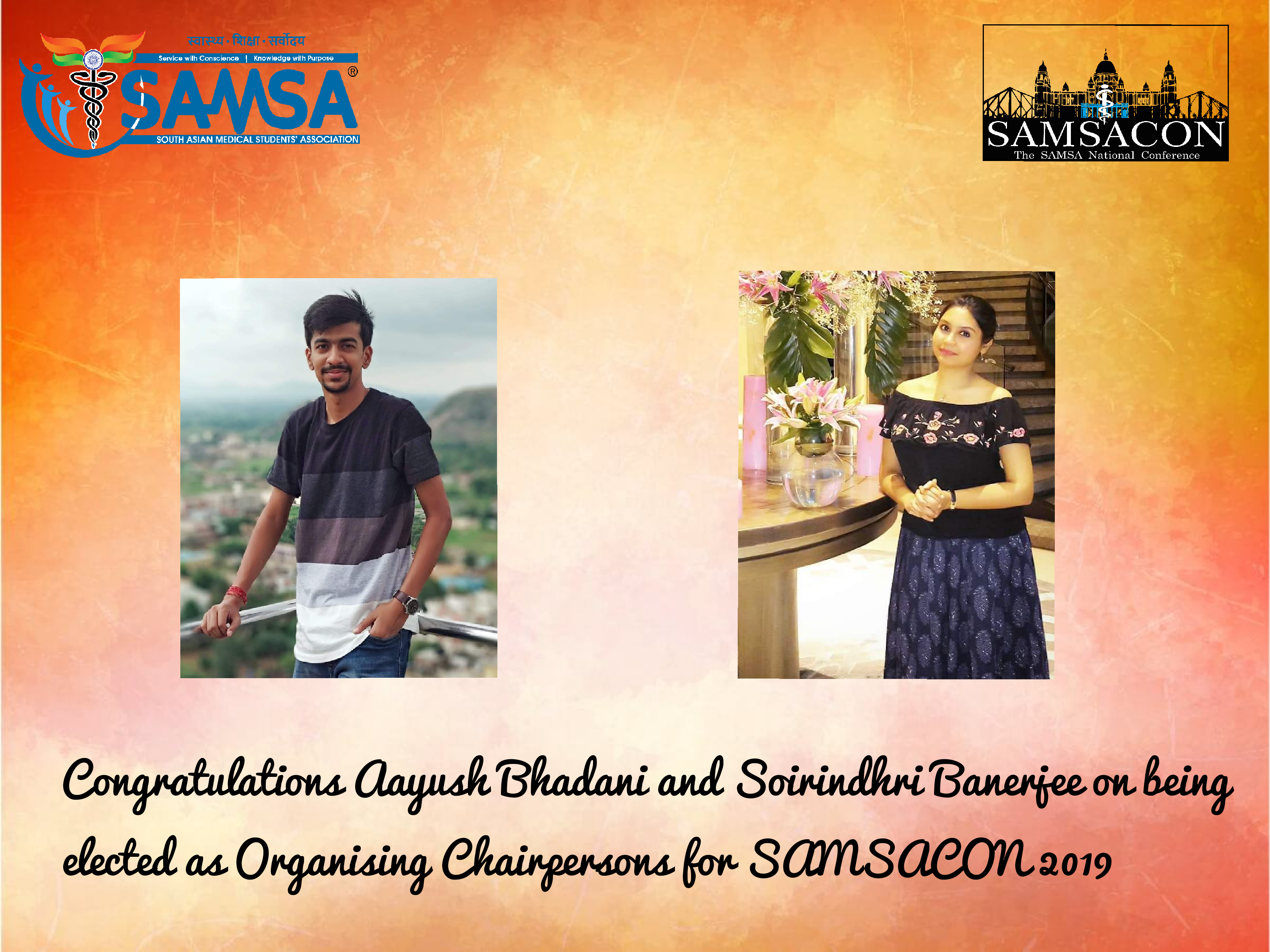Read more about the article Organising Chairpersons of SAMSACON ’19