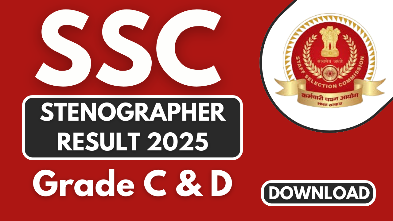 SSC Stenographer Result 2025 Expected Cut Off Marks for GRADE C & D