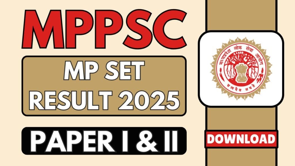 MP SET Result 2025