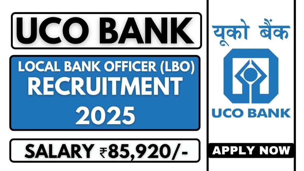 UCO Bank LBO Recruitment 2025